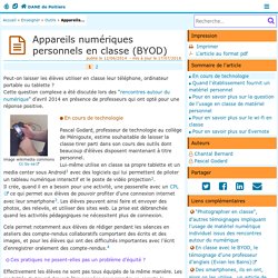 Appareils numériques personnels en classe (BYOD) - DANE de Poitiers