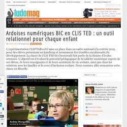 Ardoises numériques BIC en CLIS TED : un outil relationnel pour chaque enfant