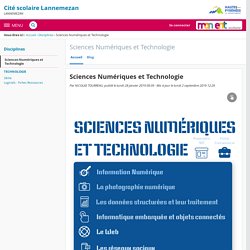 Sciences Numériques et Technologie - Sciences Numériques et Technologie - Cité scolaire Lannemezan