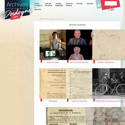 Archives numérisées - Archives départementales de la Dordogne