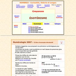 numérologie, ésotérisme