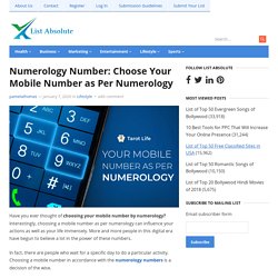 Numerology Number: Choose Your Mobile Number as Per Numerology
