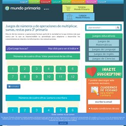 Juegos de números y operaciones para 3º de Primaria