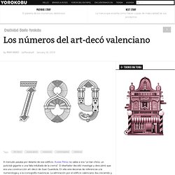 Los números del art-decó valenciano