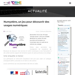 Numystère, un jeu "Escape Game" pour découvrir des usages numériques