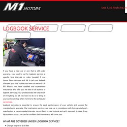 Car Logbook Service Nunawading, Doncaster, Templestowe