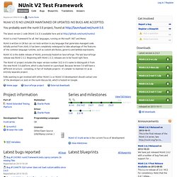 NUnit V2 Test Framework in Launchpad