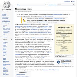 Nuremberg Laws