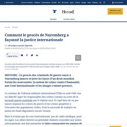 Comment le procès de Nuremberg a façonné la justice internationale - Infographie Figaro - 2016