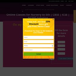 Nursery to 5th online classes