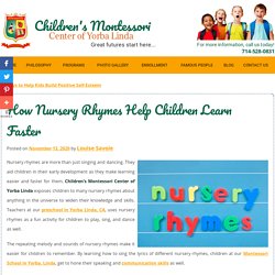 How Nursery Rhymes Help Children Learn Faster