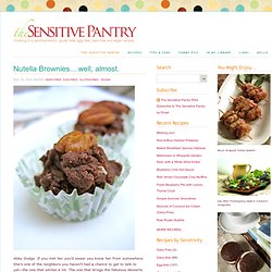 Nutella Brownies....well, almost. - The Sensitive Pantry - Gluten-free, Egg-free, Dairy-free, & Vegan Recipes