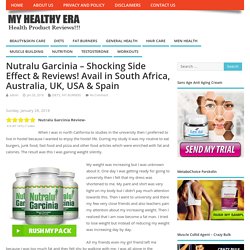 Nutralu Garcinia - Shocking Side Effect & Reviews! Avail in South Africa