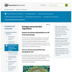 QLD_GOV_AU 11/04/17 Impacts of nutrient and pesticide run-off from cane farming