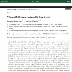 Vitamin D, Hypercalciuria and Kidney Stones