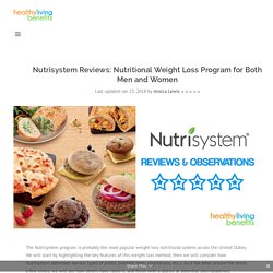 Nutrisystem Reviews: Nutritional Weight Loss Program for Both Men and Women