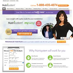 Nutrisystem® - Official Site -Diet Plans, Weight Loss Programs, Diet Programs, Lose Weight