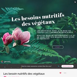 Les besoin nutritifs des végétaux by charline.claude on Genially