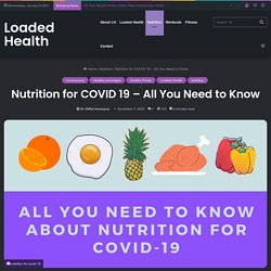 Nutrition for COVID 19 - All You Need to Know - LOADED HEALTH
