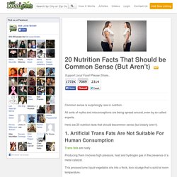 20 Nutrition Facts That Should be Common Sense (But Aren’t)