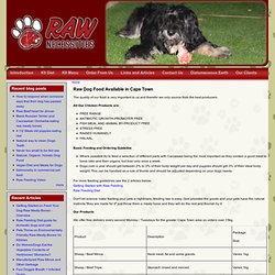 Raw Necessities - Nutrition for Dogs