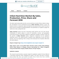 Infant Nutrition Market By Sales, Production, Price, Share and Forecast 2030