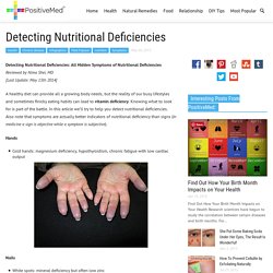 Detecting Nutritional Deficiencies