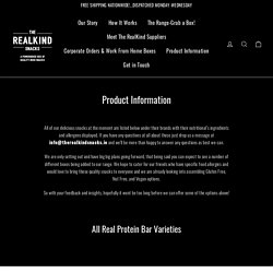 Product Nutritional Information – The RealKind Snacks
