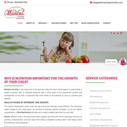 Children Nutrition Specialist for Overall GrowthDiet Mantra By Monika