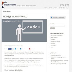 Node.js in a Nutshell - Stirring Interactive