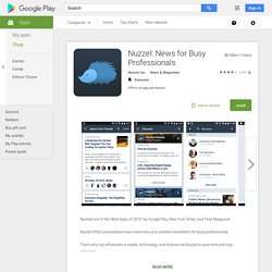 Nuzzel: News From Your Friends