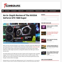 Nvidia GeForce GTX 1660 Super: Let's Talk About it