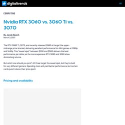 Nvidia RTX 3060 vs. 3060 Ti vs. 3070