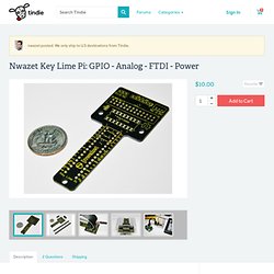 Nwazet Key Lime Pi: GPIO - Analog - FTDI - Power
