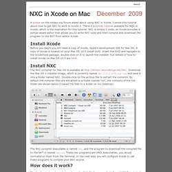 NXC in Xcode on Mac