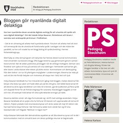 Bloggen gör nyanlända digitalt delaktiga