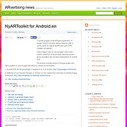 NyARToolkit for Android.en - Augmented reality research