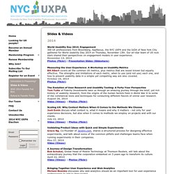 NYC UXPA - Slides & Videos