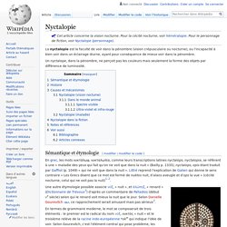 Nyctalopie