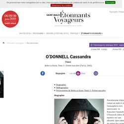 Cassandra ODonnell - Etonnants Voyageurs