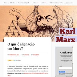 O que é alienação em Marx?