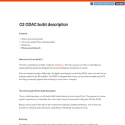 O2 ODAC Build