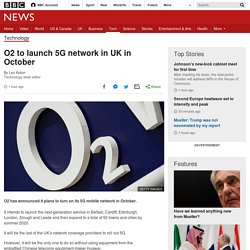 O2 to launch 5G network in UK in October