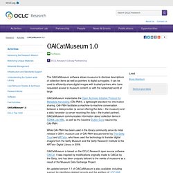 OAICatMuseum 1.0 [OCLC - Activities]