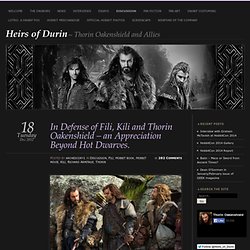 In Defense of Fili, Kili and Thorin Oakenshield – an Appreciation Beyond Hot Dwarves. « Heirs of Durin