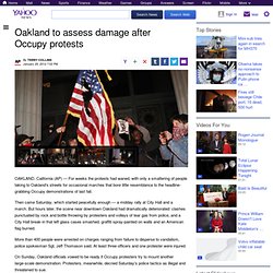 Oakland to assess damage after Occupy protests