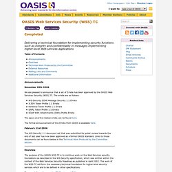 OASIS Web Services Security (WSS