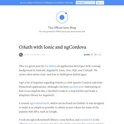 OAuth with Ionic and ngCordova