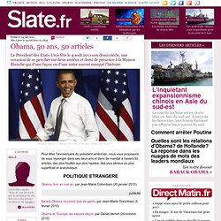 Obama, 50 ans, 50 articles