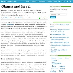 Obama and Israel